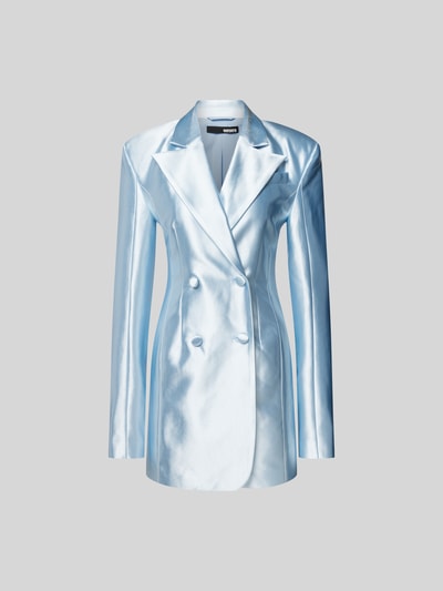 ROTATE Longblazer aus Satin Hellblau 2