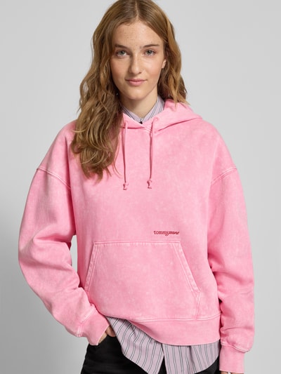 Tommy Jeans Regular fit hoodie van katoenmix Roze - 3