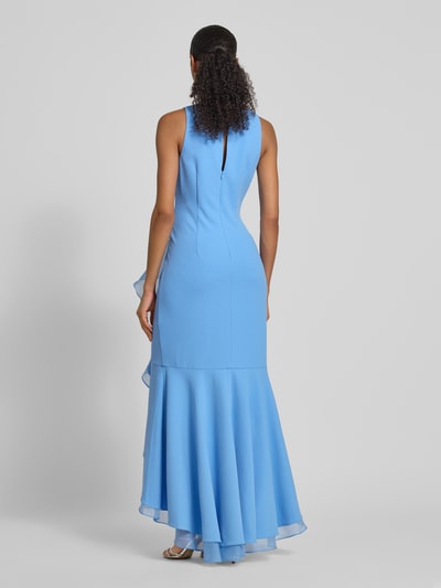 Adrianna Papell Maxikleid mit Volants und Rundhalsausschnitt Hellblau 5