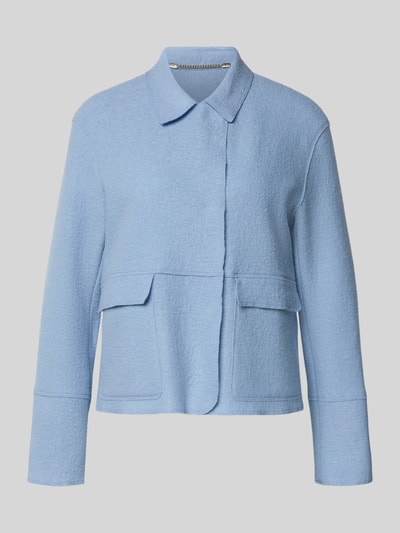WHITE LABEL Blazer aus Schurwolle mit Umlegekragen Hellblau 2