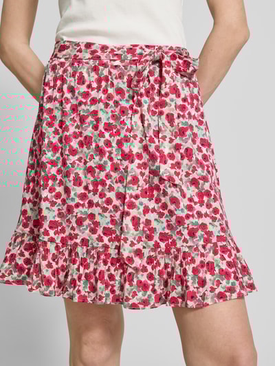 ICHI Minirok met strikceintuur, model 'AYA' Felroze - 3