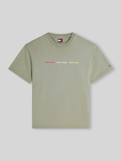 Tommy Jeans Relaxed Fit T-Shirt aus reiner Baumwolle Schilf 2
