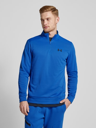 Under Armour Schipperstrui met labelprint Rookblauw - 4