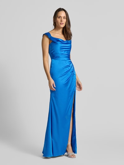 Luxuar Abendkleid mit Beinschlitz Royal 1