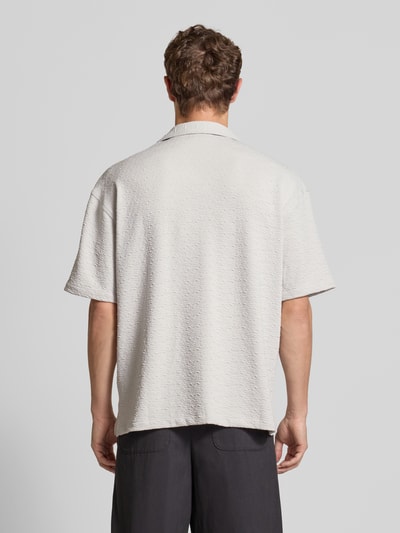 Pegador Relaxed fit vrijetijdsoverhemd met structuurmotief, model 'ACADO' Lichtgrijs - 5