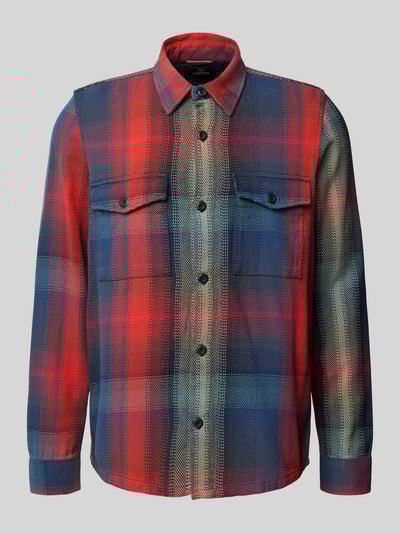 Lerros Kurtka koszulowa o kroju regular fit z kieszeniami na piersi model ‘SHIRT JACKET’ Ciemnoniebieski 2