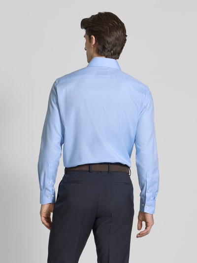 OLYMP Super slim fit zakelijk overhemd met kentkraag Bleu - 5