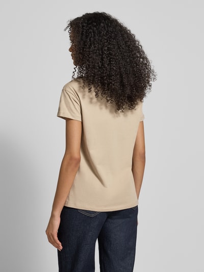Armani Exchange T-Shirt aus reiner Baumwolle Sand 5