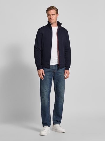 Tommy Hilfiger Regular fit sweatjack van katoenmix Marineblauw - 1