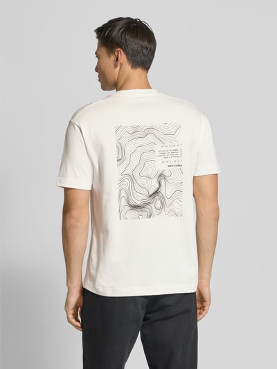 Marc O'Polo Regular Fit T-Shirt aus reiner Baumwolle Offwhite 5