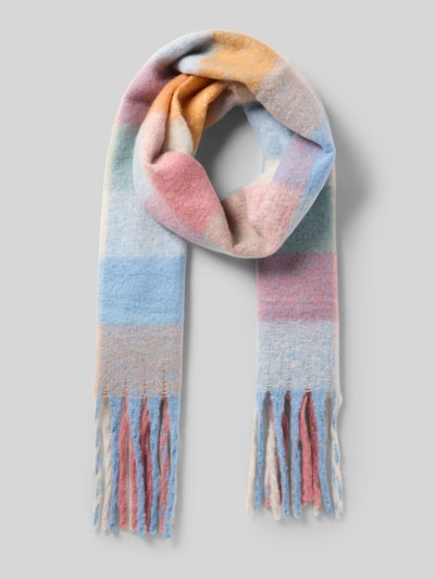 Kurt Beines Sjaal met franjes Blauw - 1