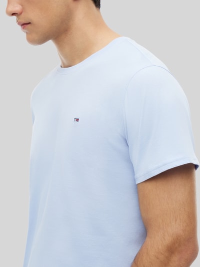 Tommy Jeans męski t-shirt o kroju regular fit z czystej bawełny Jasnoniebieski 3