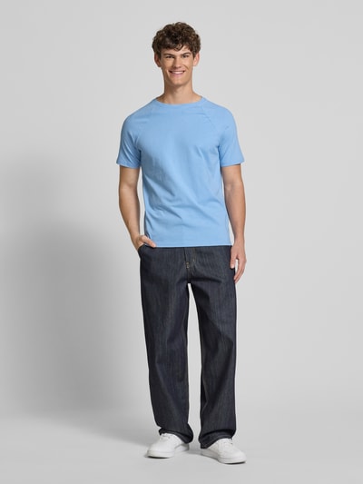 REVIEW T-Shirt mit Rundhalsausschnitt Hellblau 1