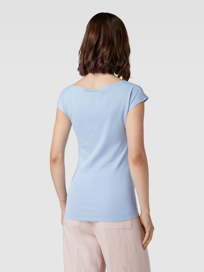Marc Cain T-Shirt mit U-Boot-Ausschnitt Sky 5