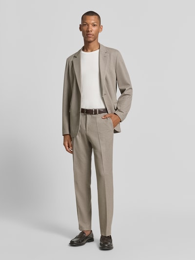 HUGO Super Slim Fit Anzughose mit Viskose-Anteil Modell 'Hesten263X-H' Beige 1