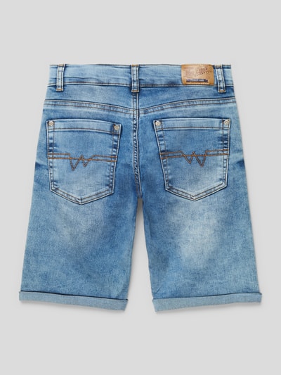 Blue Effect Denim short met vaste omslag aan de pijpen, model 'NORM' Jeansblauw - 3