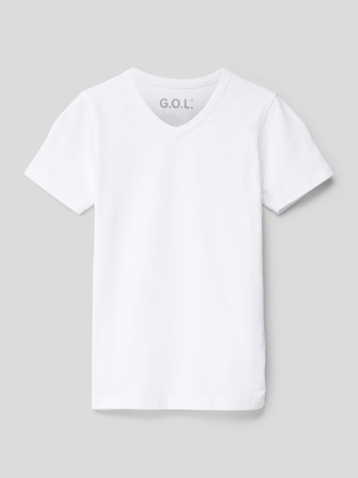 G.O.L. T-shirt z mieszanki bawełny Biały 1