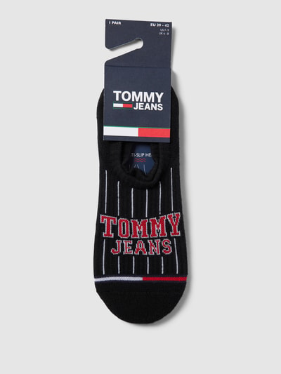 Tommy Jeans Kousenvoetjes met labeldetail, model 'FOOTIE' Zwart - 3