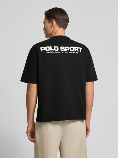Polo Ralph Lauren T-shirt met labelstitching Zwart - 5