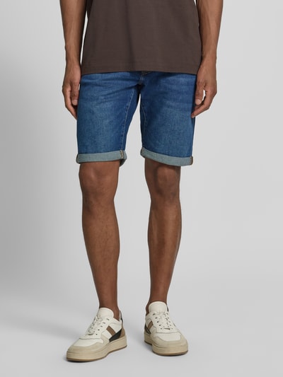 Pierre Cardin Regular Fit Shorts in Denim-Optik Dunkelblau 4