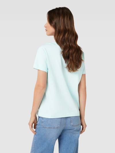 Esprit T-Shirt mit Label-Print Hellblau 5