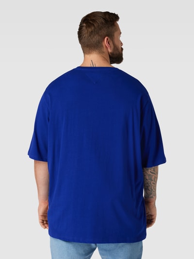 Tommy Jeans Plus T-shirt PLUS SIZE z wyhaftowanym logo Królewski niebieski 5