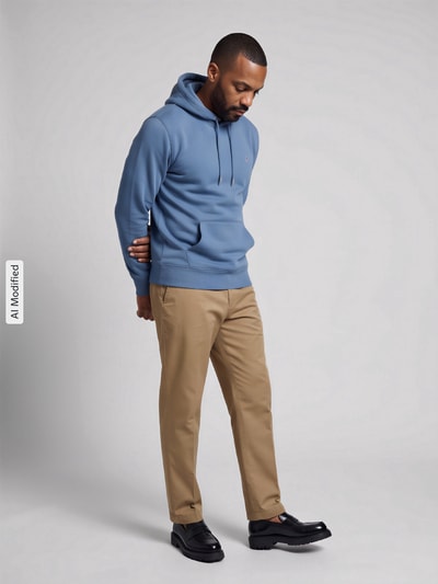 GANT Regular Fit Hoodie aus Baumwoll-Mix Hellblau 1