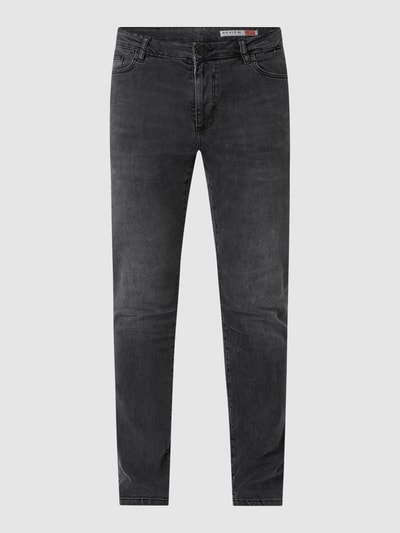 REVIEW Skinny fit jeans met labelpatch Zwart - 2