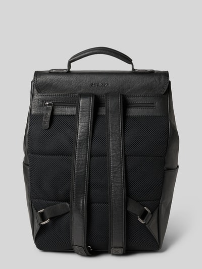 Strellson Rugzak van echt runderleer, model 'HYDE PARK' Zwart - 4