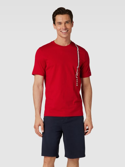 Tommy Hilfiger T-Shirt mit Label-Details Rot 4