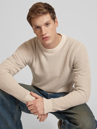 Jack & Jones Gebreide pullover met ronde hals Beige - 3