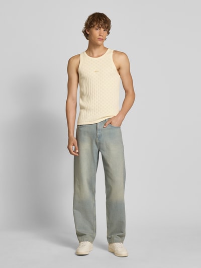 BLKVIS Tanktop mit Label-Stitching Offwhite 1