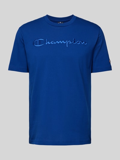 CHAMPION T-shirt z wyhaftowanym logo Niebieski 2