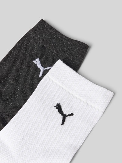 PUMA Skarpety z nadrukiem z logo w zestawie 2 szt. Biały 2