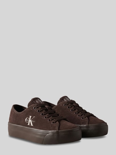CK Calvin Klein Sneaker mit Logo-Details Dunkelbraun 1