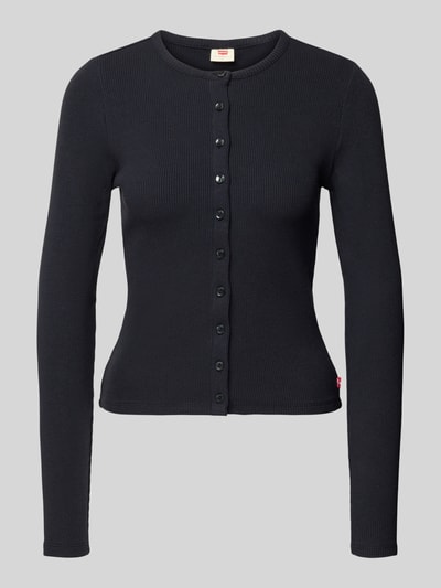 Levi's® kardigan rozpinany o kroju slim fit z mieszanka bawełny model 'RORY' Czarny 2