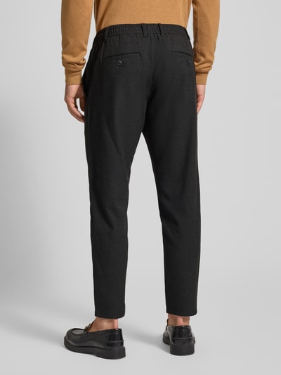 MCNEAL Straight fit stoffen broek met viscose Zwart - 5