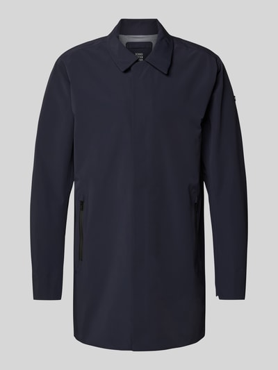 SCANDINAVIAN EDITION Jas met platte kraag Marineblauw - 2