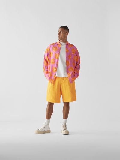 Jacquemus Bermudas mit Bundfalten Orange 1