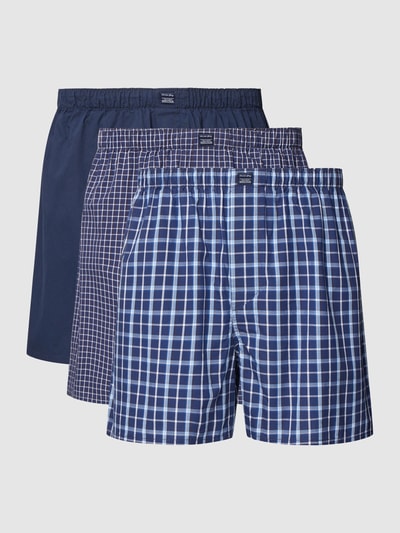 Christian Berg Men Boxershort met labelpatch in een set van 3 stuks Donkerbruin - 1