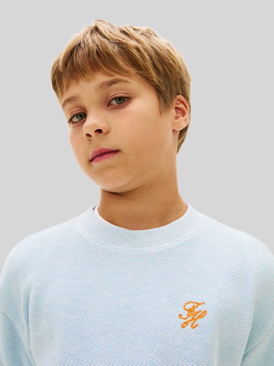 Tommy Hilfiger Teens Regular Fit T-Shirt aus reiner Baumwolle Bleu 3