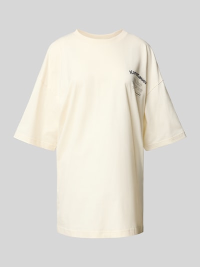 Karo Kauer Oversized T-Shirt mit Label-Print Offwhite 2