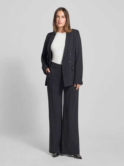 GUIDO MARIA KRETSCHMER WOMAN Wide Fit Stoffhose aus Viskose-Mix Modell 'Inga' Black 1