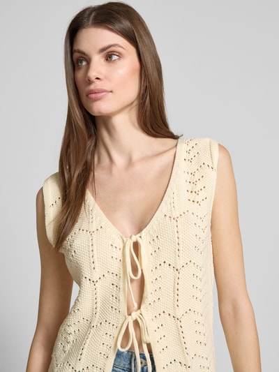 moves Gilet met vetersluiting, model 'Daphne' Offwhite - 3