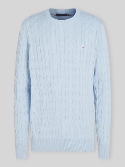 Tommy Hilfiger Regular Fit Pullover aus reiner Baumwolle Bleu 2