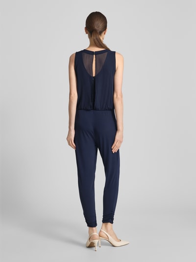 Vera Mont Jumpsuit mit Rundhalsausschnitt Dunkelblau 5