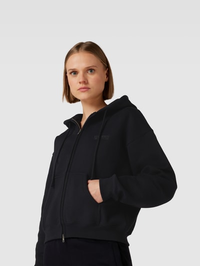 VETEMENTS Oversized Sweatjacke mit Label-Stitching Black 3