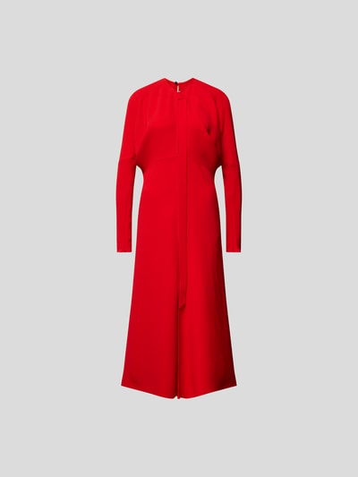 Victoria Beckham Midikleid mit Zierbesatz Rot 2