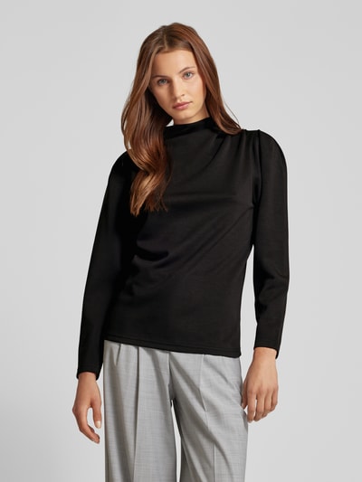 ICHI Sweatshirt mit Stehkragen Modell 'NAIDA' Black 4