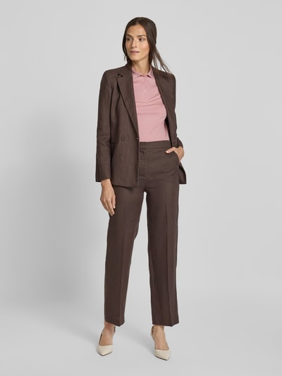 Christian Berg Woman Poloshirt met korte knoopsluiting Oudroze - 1